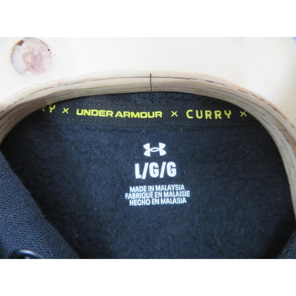 Under Armour Curry x Bruce Lee Hoodie Mens Large Sleeveless Black Ying Yang - Picture 5 of 9